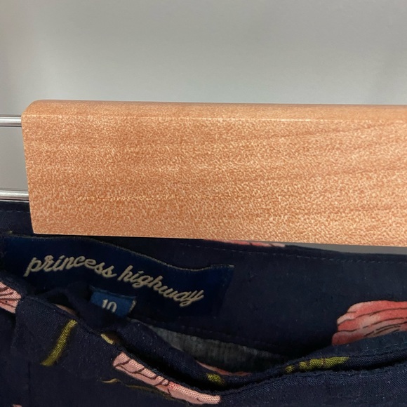 Princess Highway Wrap MIDI Skirt Size 10 Navy Blue Pink Green Floral Print - Picture 3 of 3